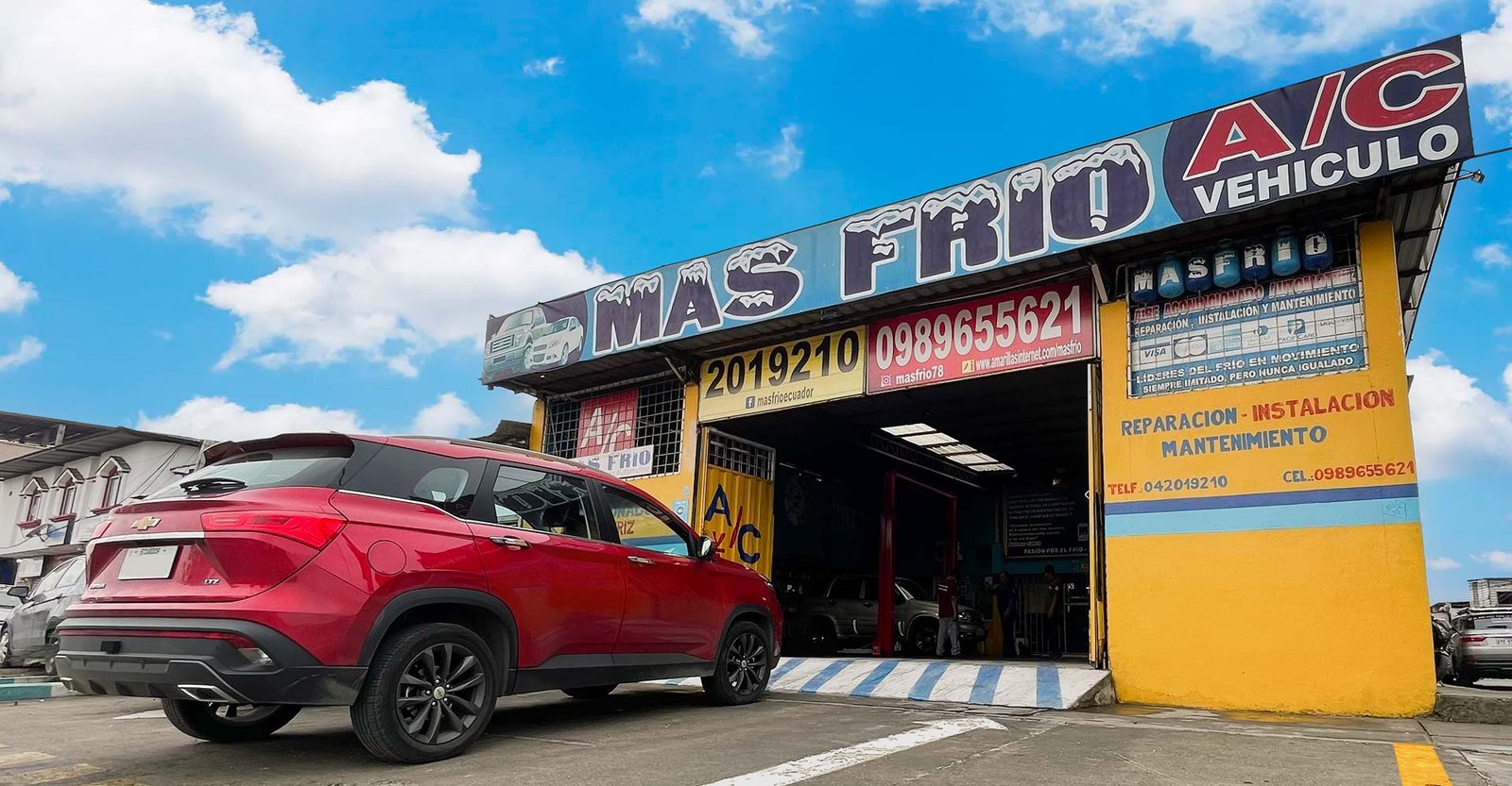Taller Más Frío - letrero principal
